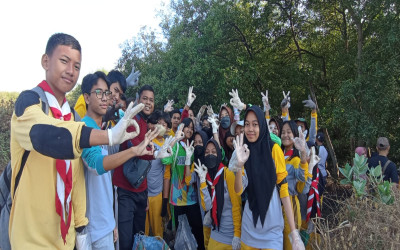 SMPN 29 ikut berpartisipasi dalam kegiatan yang dilakukan bersama Tunas Hijau