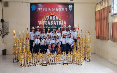 Tim Paskibraka SMP Negeri 29 kembali mengikuti lomba PBB yang diselenggarakan oleh SMAN 10 Surabaya 
